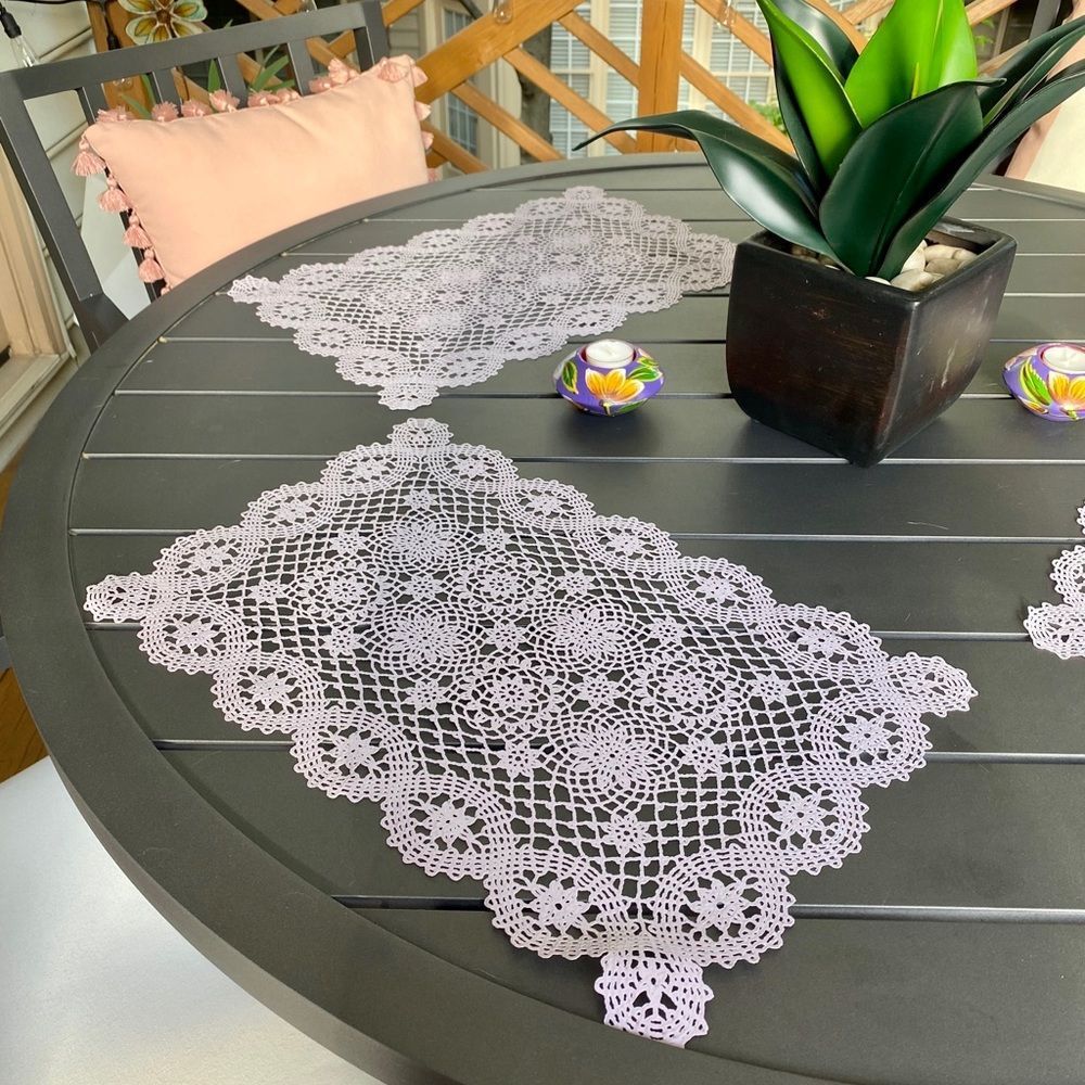 4 Rectangular Lavender Placemats